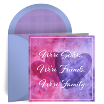 Sisters, Friends, Family card image