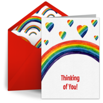 Rainbow Father's Day card image