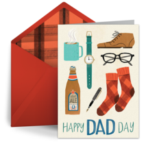 Dad Day Collage card image