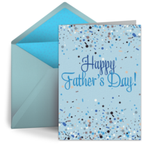 Happy Father's Day Confetti card image