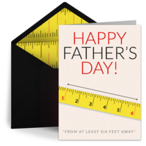 Father's Day Six Feet Away card image