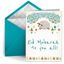 Eid Al-Adha Lamb card image