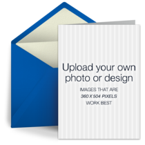 Upload - Blue card image