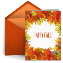 Fall Leaf Pile card image
