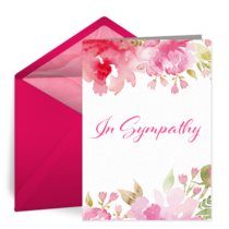 In Sympathy Floral card image
