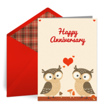 Love Owl Pair card image