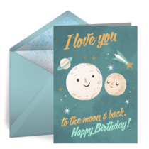 To the Moon and Back card image