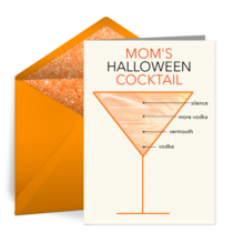 Mom's Halloween Cocktail card image