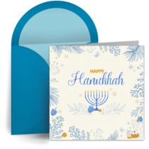 Formal Hanukkah card image