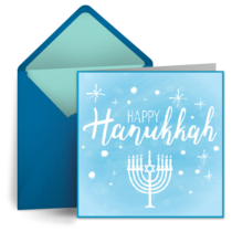 Whimsical Hanukkah card image