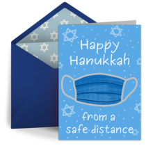 Happy Hanukkah Mask card image