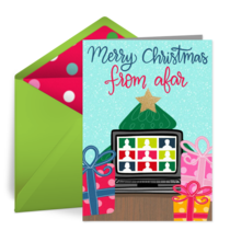 Merry Christmas From Afar card image