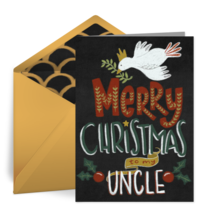 Merry Christmas, Uncle card image