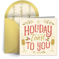 Holiday Toast To You card image