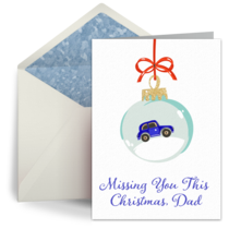 Missing You This Christmas, Dad card image