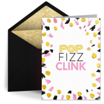 Pop Fizz Clink New Year card image