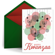 Kwanzaa Bubbles card image