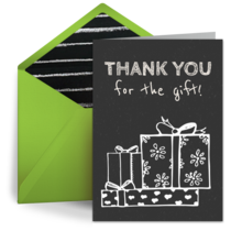 Thank You Holiday Chalkboard card image