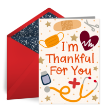 Holiday Thankful For You card image