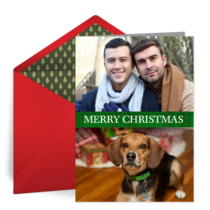 Merry Christmas Photos card image