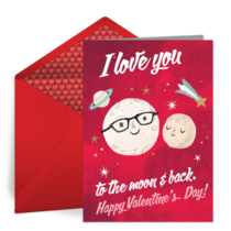 Love You To The Moon And Back card image