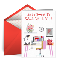 Co-Worker Valentine card image