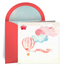 Bon Voyage Balloon card image