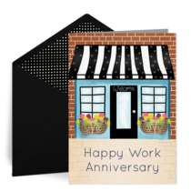 Storefront Work Anniversary card image