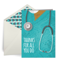 Thank You Doctors card image