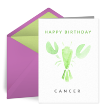 Zodiac - Cancer card image
