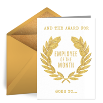 Employee of the Month card image