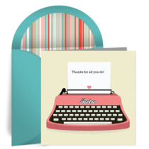 Employee Typewriter card image