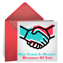 Our Team Is Better With You card image