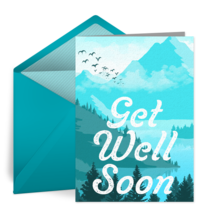 Get Well Soon Nature card image