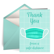 Safe Distance Thank You card image