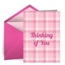 Thinking of You Pink card image