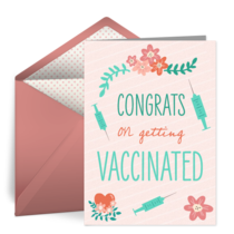 Vaccine Congrats card image