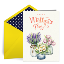 Mother's Day Vases card image