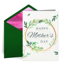 Mother's Day Foliage card image