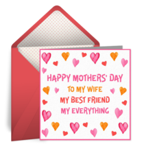 Happy Mother's Day to My Wife card image