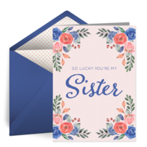 Lucky You're My Sister card image