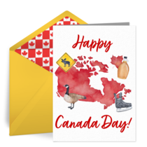 Canada Day Map card image