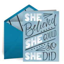 She Believed card image