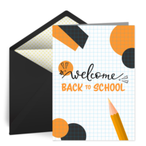 Welcome Back to School card image