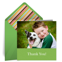 Thank You Photo Square card image