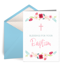 Simple Baptism card image