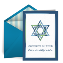 Bar Mitzvah Congrats card image