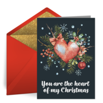 Heart of Christmas card image