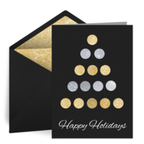 Foil Dots Holiday card image