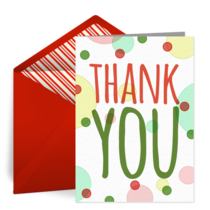 Business Thank You Dots card image